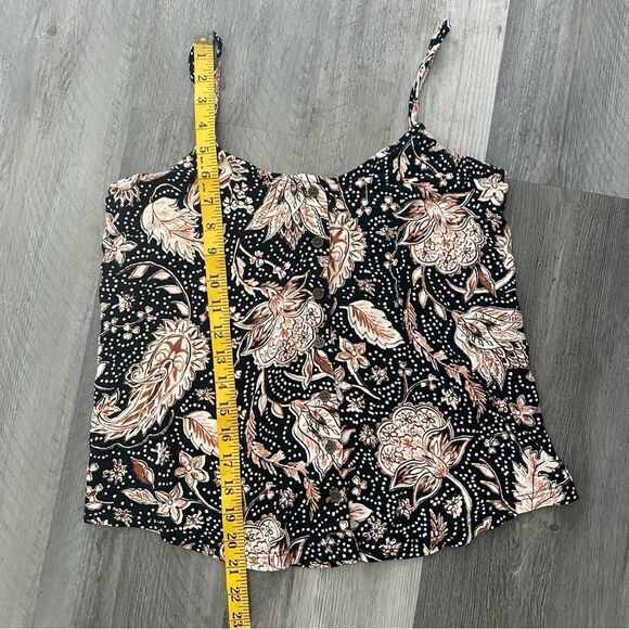 P.J. Salvage Paisley Button Front Top Soft Medium Loungewear - Picture 8 of 8